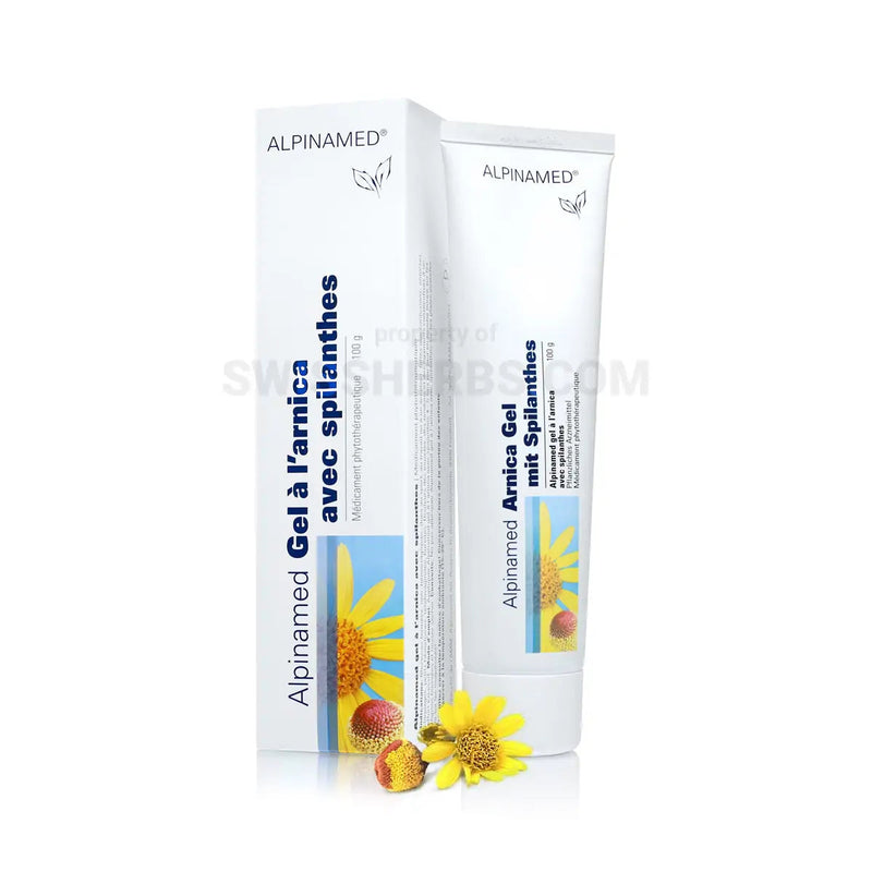 Alpinamed, Arnica Gel with Spilanthes anesthetic, cooling gel for all bruises and sprains, 100 gr.