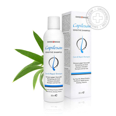 Capilosan Sensitive shampoo for sensitive scalp, from hair loss, care and recovery, 200 ml.