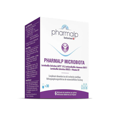 PHARMALP MICROBIOTA - 6 BILLION BACTERIA PER CAPSULE lactobacillus to improve the body's defenses, 30 capsules