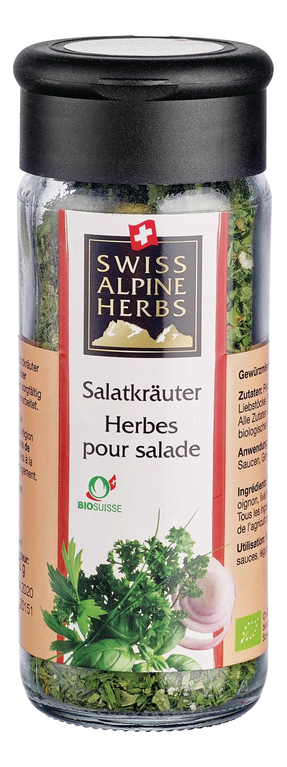 Swiss Alpine Herbs Organic Spice Blend Salad Herbs, 12g Swiss Herbs