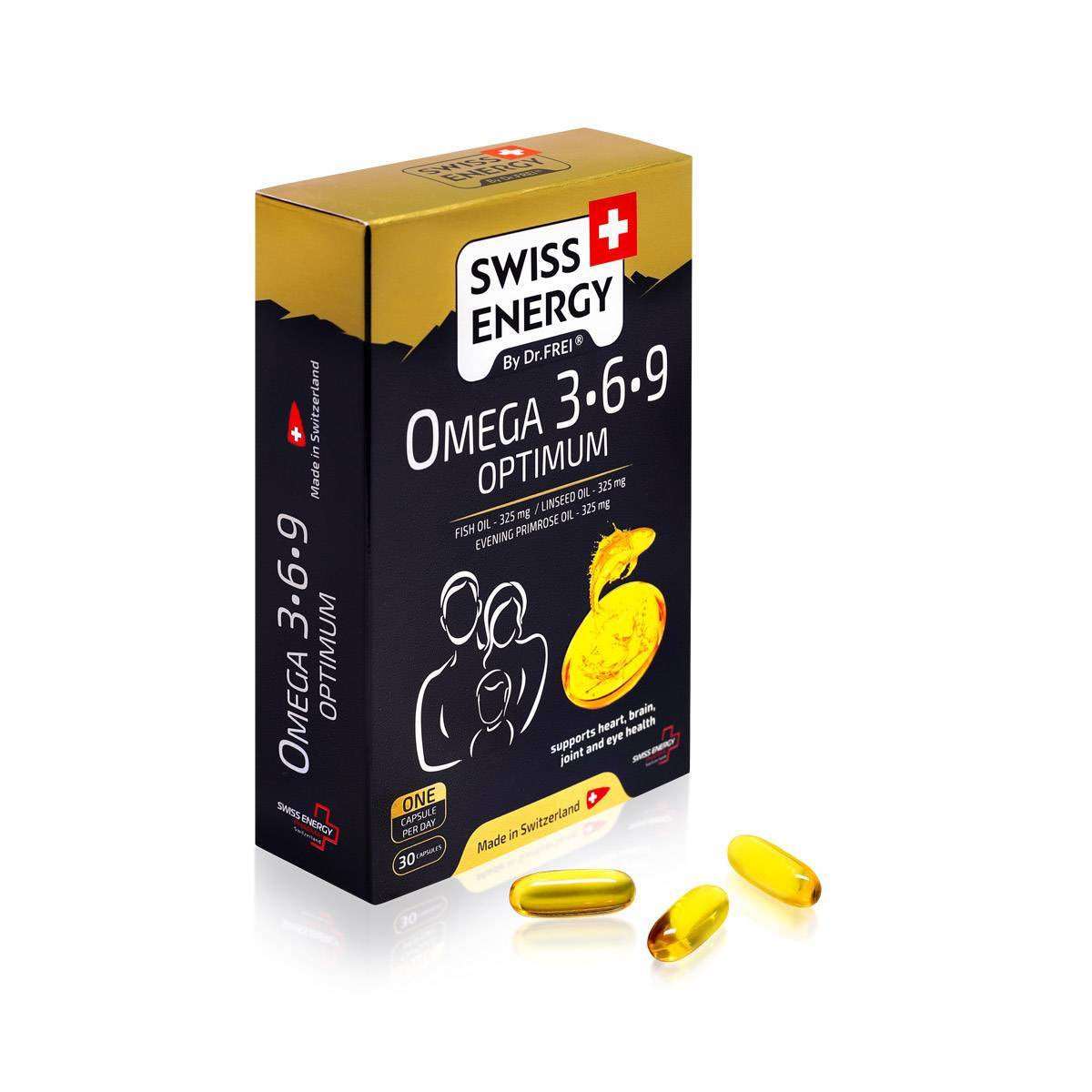Swiss Energy, Omega-3-6-9 OPTIMUM, balanced omega fatty acid