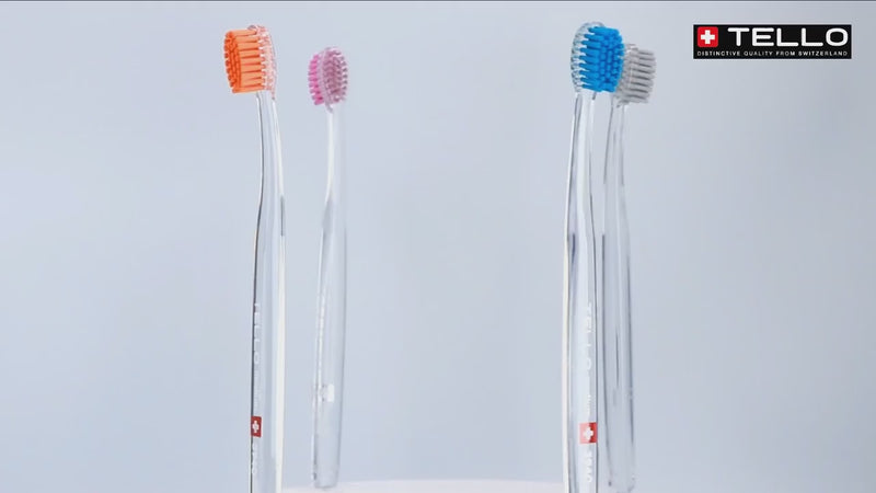 TELLO Medium toothbrush for small teeth and sensitive gums