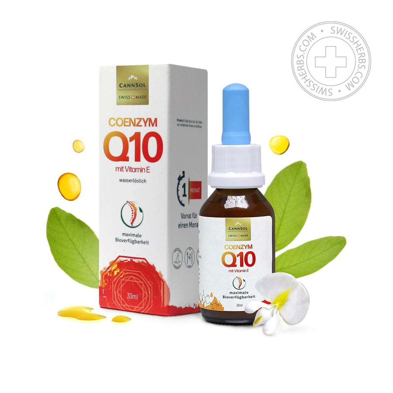 CannSol Coenzyme Q10 complex for skin elasticity and firmness with coenzyme Q10  and vitamin E, 30 ml.