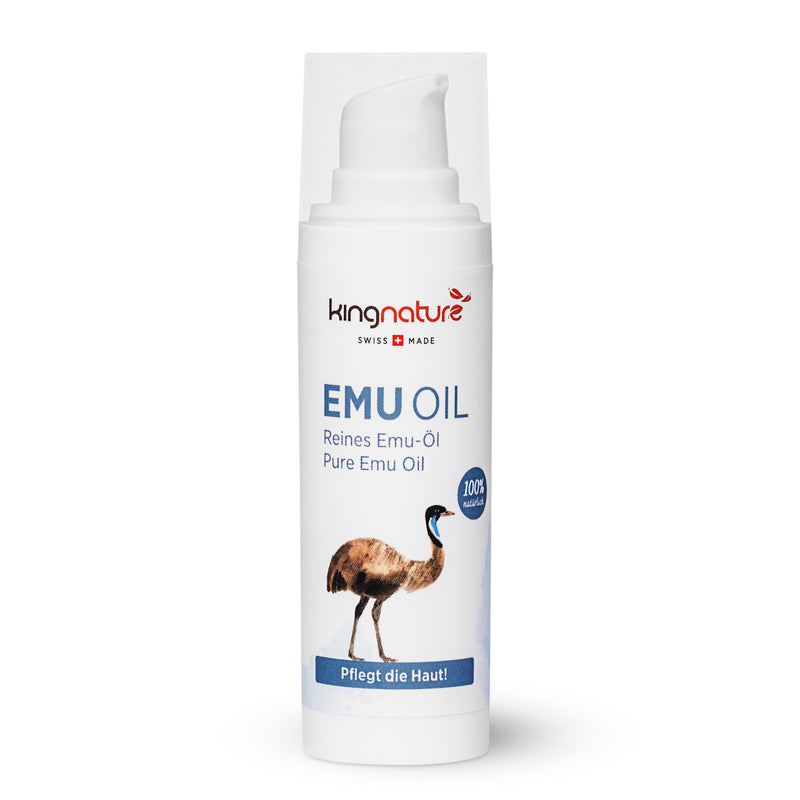 Kingnature Emu Oil, crema idratante e antinfiammatoria con olio di emu, 30 ml.