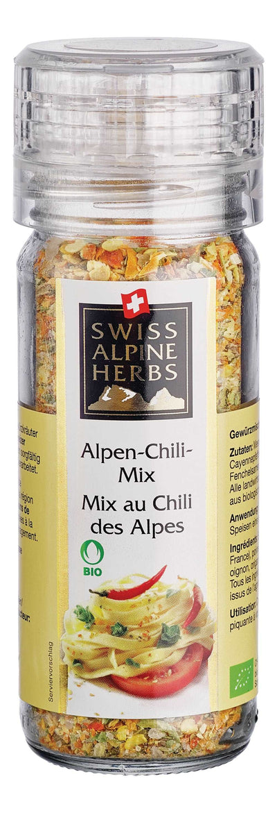 Swiss Alpine Herbs Organic Spice Blend Alpine Chili Mix, 64g