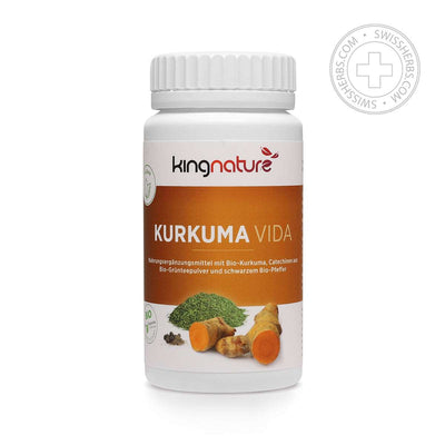 Kingnature Kurkuma Vida turmeric extract with anti-inflammatory and antioxidant effects, 72 capsules