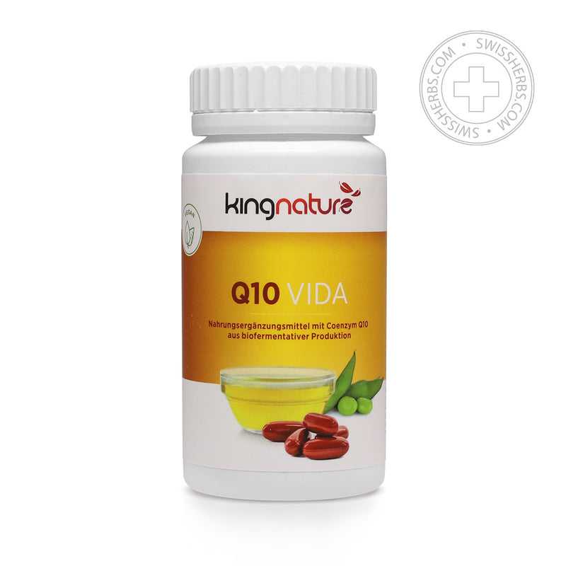 Kingnature Q10 Vida сoenzima Q10 in forma liposomiale per il sistema cardiovascolare, 90 capsule
