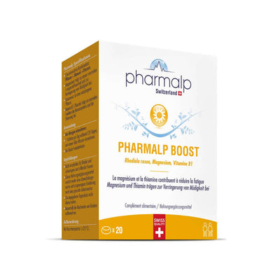 PHARMALP BOOST - RHODIOLA ROSEA, MAGNESIUM, VITAMIN B1 vitamin complex with rhodiola, magnesium and vitamin B1 to improve memory and concentration, 20 capsules