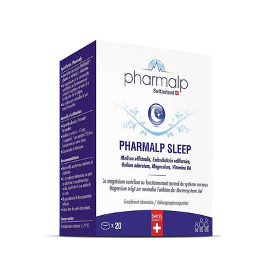 PHARMALP SLEEP magnesium and vitamin B6 complex to improve sleeping and reduce fatigue, 20 capsules