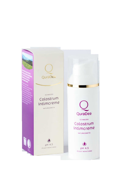 QuraDea Colostrum intimate cream with goat colostrum and the extract of monk's pepper berries, 50 ml.