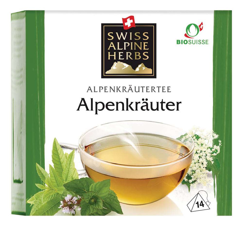 Swiss Alpine Herbs Organic Herbal Tea Alpine Herbs, 14x1g
