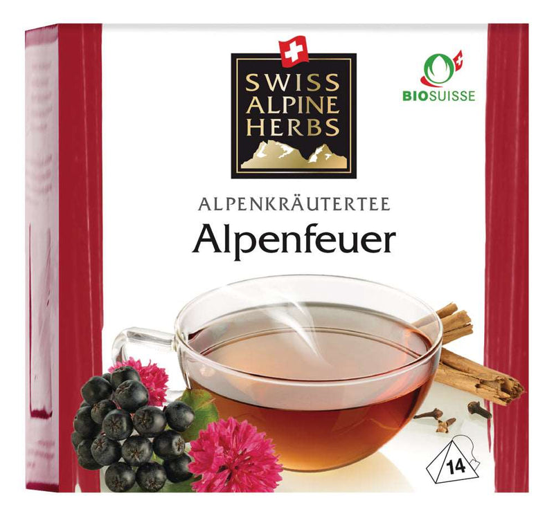 Swiss Alpine Herbs Organic Herbal Tea Alpine Glamour, 14x1g