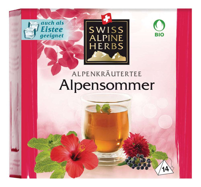 Swiss Alpine Herbs Organic Herbal Tea Alpine Summer, 14x1g