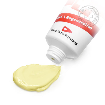 SWISS ORIGINAL healing rescue cream, 10 schweiziska örter + bisabolol + dexpanthenol, 40ml.