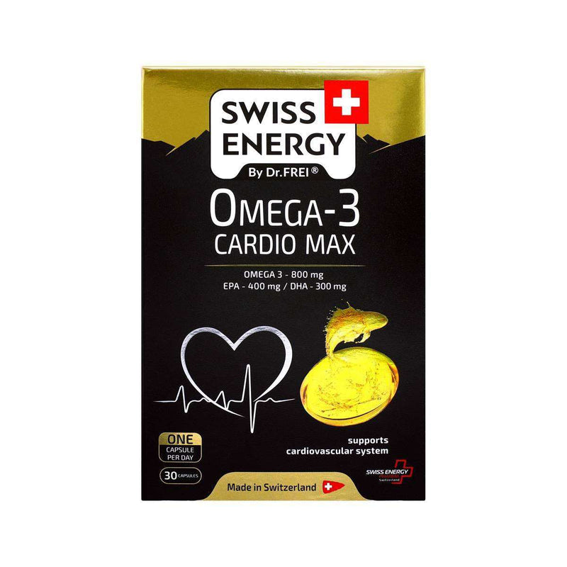 Swiss Energy, Omega-3 CARDIO MAX, cardiovascular support, 30 capsules