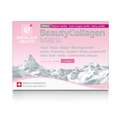 Complesso di vitamine e collagene Swiss Alp Health Extra Cell per pelle, capelli e unghie, aroma di bacche e vaniglia