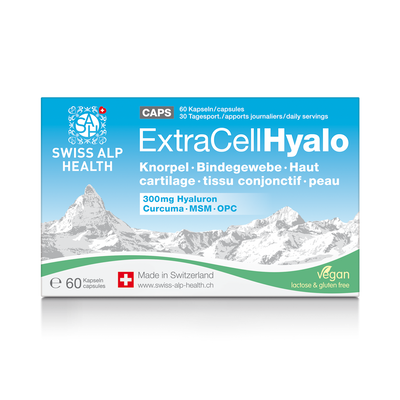 Swiss Alp Health Extra Cell Hyalo vitamin complex for tendons, ligaments, cartilage, skin and bones, 60 veggie capsules