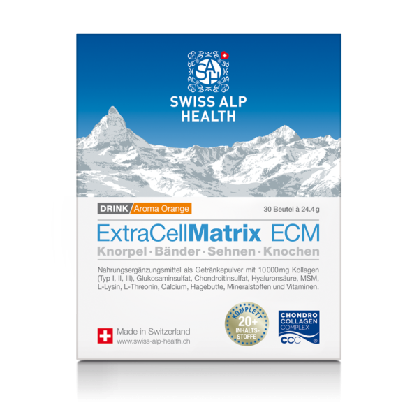 Swiss Alp Health Extra Cell Matrix ECM vitamin complex for tendons, ligaments, bones and cartilage, 30 sachets