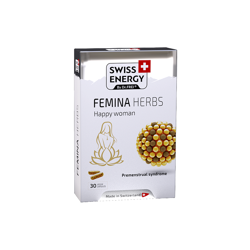 Swiss Energy, FEMINA HERBS, complesso per alleviare la sindrome premes