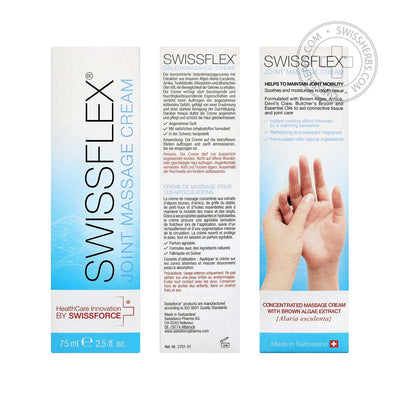 Swissflex concentrated massage cream, soothing and moisturizing skin, 75 ml.