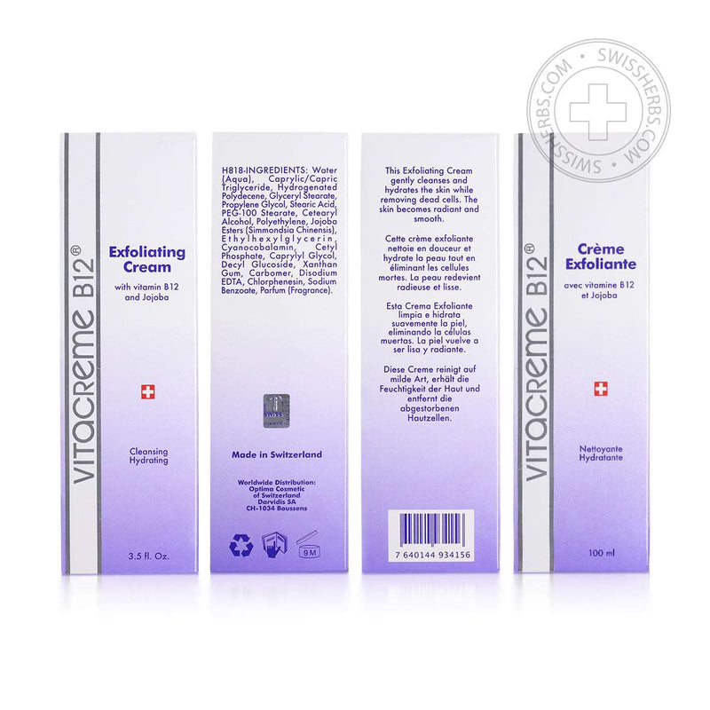 Vitacreme B12 Peeling cream moisturising and mattifying effect, 100ml.