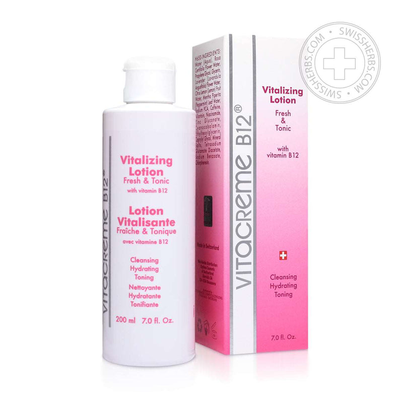 Vitacreme B12 cleansing and toning lotion for neck and face, 200 ml.
