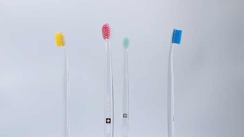 TELLO Soft toothbrush for medium-sensitive teeth and gums