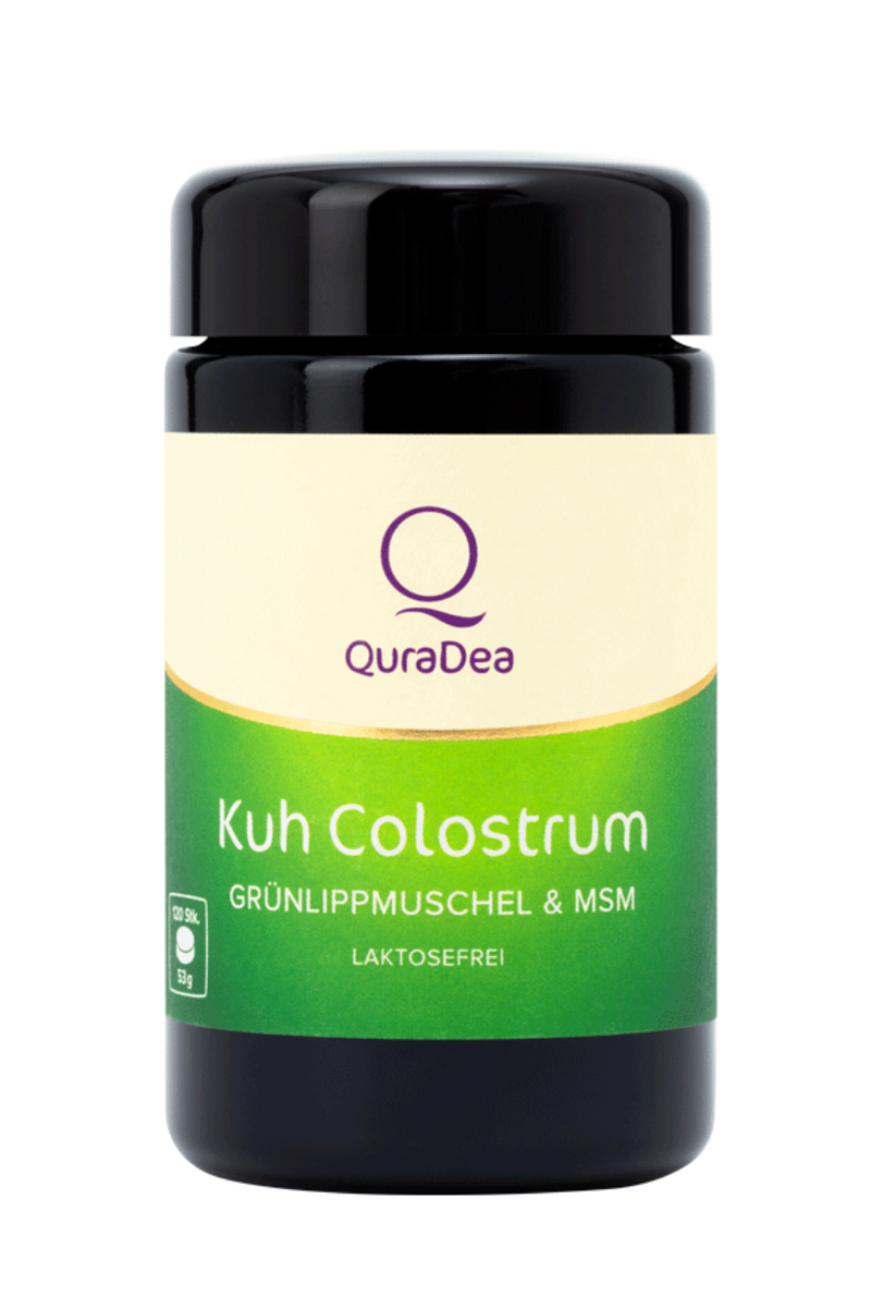 QuraDea Cow colostrum probiotics based on cow colostrum with GME & MSM, 120 capsules