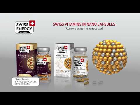 Swiss Energy, BEAUTYVIT complex for youth and beauty with vitamins A, C, E + Zn + Se + CoQ10 + Biotin, 30 sustained-release capsules