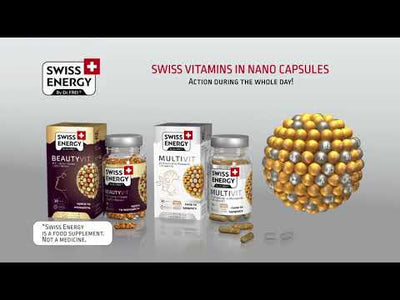 Swiss Energy, MULTIVIT 25 vitaminer och mineraler + K2, 30 kapslar med fördröjd frisättning