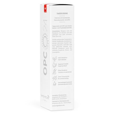 Kingnature OPC 24 Day Cream, anti-aging and nourishing cream with grape seed extract, 50 ml.